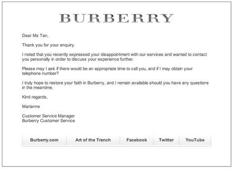 burberry customer service review|burberry customer support.